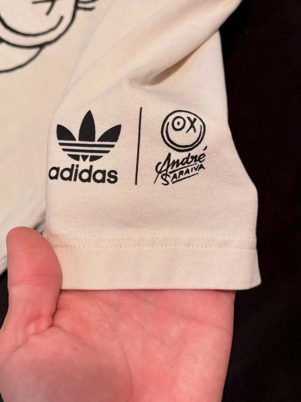 adidas x André Saraiva Cream Graphic Tee